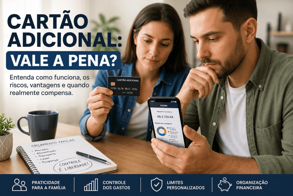 Cartão adicional vale a pena para organizar as finanças da família